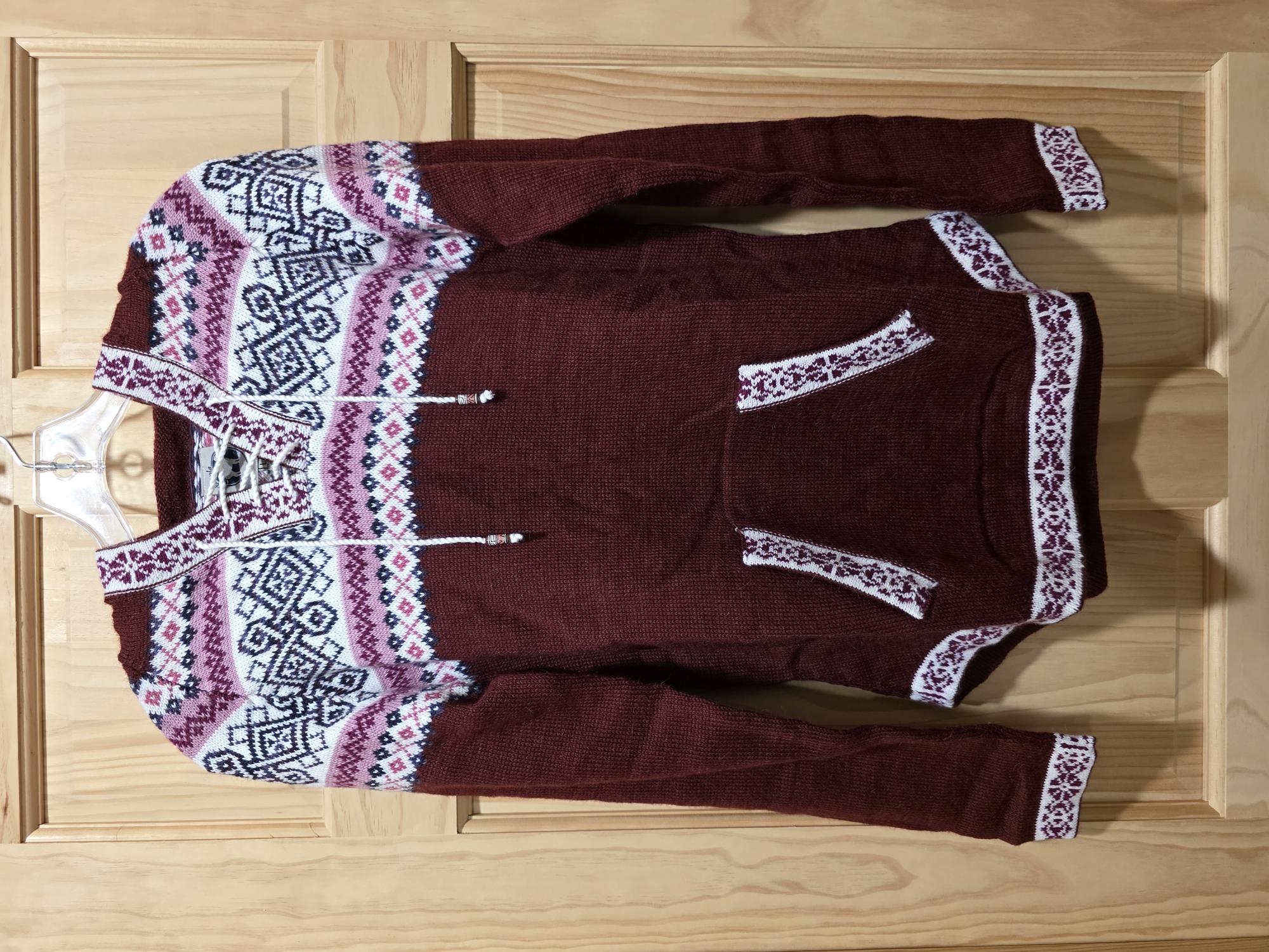 Artesania Pink Alpaca Hoodie